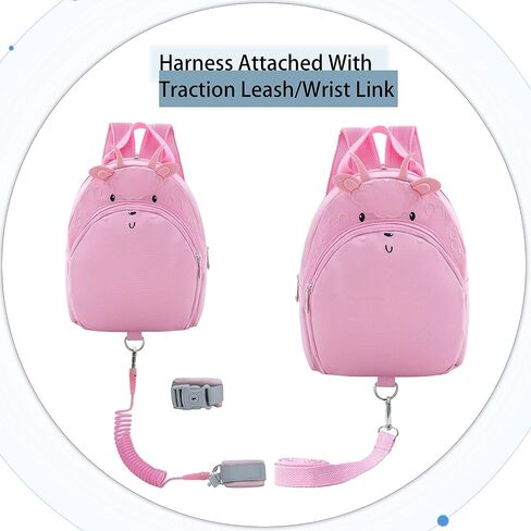 Toddlers Leash Convertible Chest Bag Mini Backpacks with Child Kids Anti-Lost Wristlets Wrist Link (Elephant) in Saudi Arabia