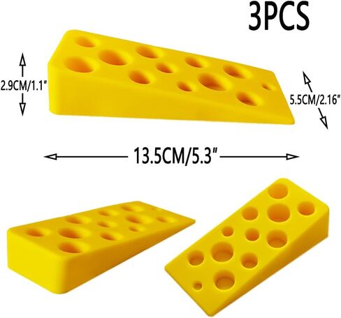 توقف الباب لأسفل الباب 3 عبوات، إسفين سفلي لإيقاف باب الجبن من السيليكون لجعل الباب مفتوحًا في كلا الاتجاهين، إسفين باب فريد من نوعه لأسفل الباب، للمكتب والمنزل في الفصل الدراسي in Saudi Arabia