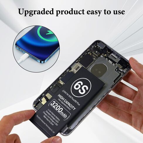 بطارية لهاتف iPhone 6S، بطارية بديلة بقدرة 3200 مللي أمبير في الساعة فائقة السعة جديدة 0 دورة لهاتف iPhone 6S موديل A1633 A1688 A1700 مع أداة إصلاح احترافية in Kuwait