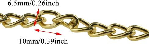 HAHIYO 16.4 Foot Curb Chain Link Comfortable Wear Convenient Custom Sturdy Connection Durable Aluminum Twisted Cuban Jewelry Accessories Black 1 Pieces for Bracelet Necklace Bead Tassels in Saudi Arabia