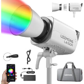 Godox LA300R RGB COB LED ضوء الفيديو 330W مجموعة الإضاءة المستمرة بالألوان الكاملة مع حقيبة حمل CCT 1800K-10000K 94700lux Bowens Mount RGB Video Light Support APP Control (LA300R) in Kuwait