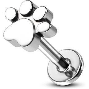 cocharm g23 التيتانيوم اللولب الزنمة الغضروف ثقب المجوهرات 16 جرام شقة عودة اللولب الغضروف الزنمة القرط مسمار نجمة محارة المجوهرات للنساء الرجال in Kuwait