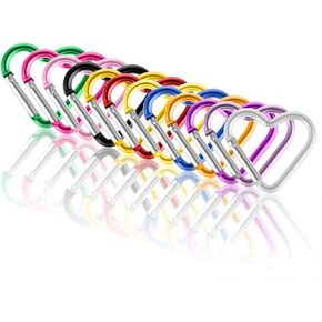Ouligay 10pcs Cute Heart Shaped Carabiner Star Carabiner Heart Shaped Backpack Clips Key Ring Clip Heart Keychain Clip for Dog Leash Water Bottle Holder Snap Clips Keys in Kuwait