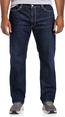 بنطال جينز Levi's الرجالي المستقيم المريح 559 (متوفر أيضًا بمقاس كبير وطويل)، (جديد) Denim De Jour (مطاط)، 36Wx38L in Saudi Arabia