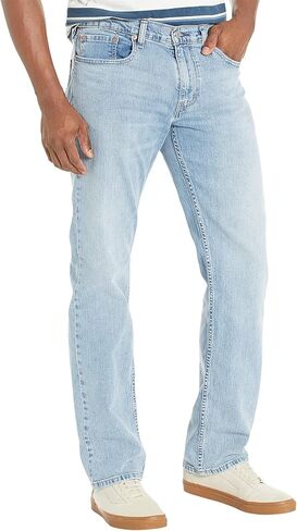 بنطال جينز Levi's الرجالي المستقيم المريح 559 (متوفر أيضًا بمقاس كبير وطويل)، (جديد) Denim De Jour (مطاط)، 36Wx38L in Saudi Arabia