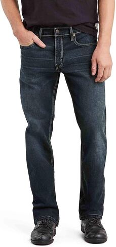 بنطال جينز Levi's الرجالي المستقيم المريح 559 (متوفر أيضًا بمقاس كبير وطويل)، (جديد) Denim De Jour (مطاط)، 36Wx38L in Saudi Arabia