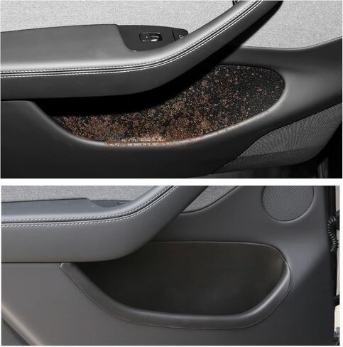 2025 2026 Tesla Model Y Juniper Door Pocket Liner Storage Box Organizer Front & Rear Side Door Inserts for Juniper Full-Cover TPE Waterproof Refresh Model Y Accessories 4PCS in Saudi Arabia