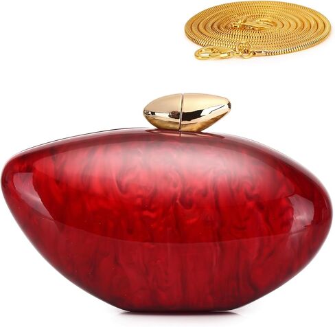 Labair Acrylic Clutch Purse Shell Evening Bag Unique Purses for Women Trendy Wedding Party Formal Handbag. in Saudi Arabia