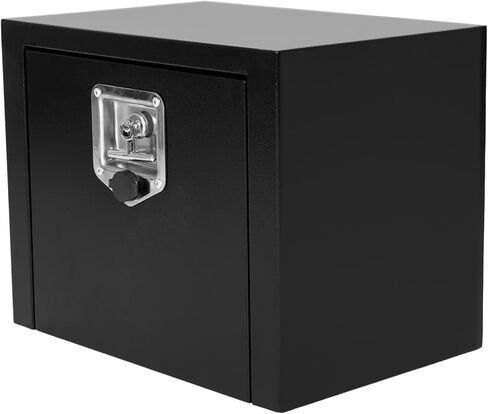 Heavy Duty Underbody Tool Box Truck Bed Storage with T-Handle Lock Black Steel Smooth Surface Truck Tool Box for Truck，Pick Up,RV，Trailer，27 x 10 x 10 inch in Saudi Arabia