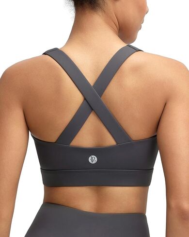 RUNNING GIRL Sports Bra for Women,Molded Cup Strappy Running High Impact Sports Bra with Sewn in Pads in Saudi Arabia