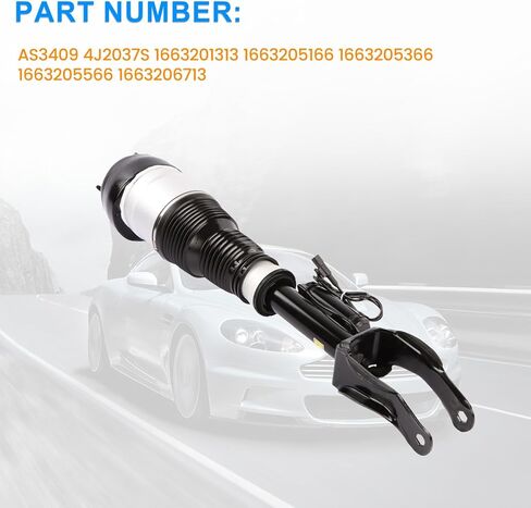 Air Suspension Struts 2PCS 1663204966 for 2013-2019 Mercedes GL450 GL350 GLS450 GLS63 AMG X166, Direct Fit OE Replacement for 1663207313 in Saudi Arabia