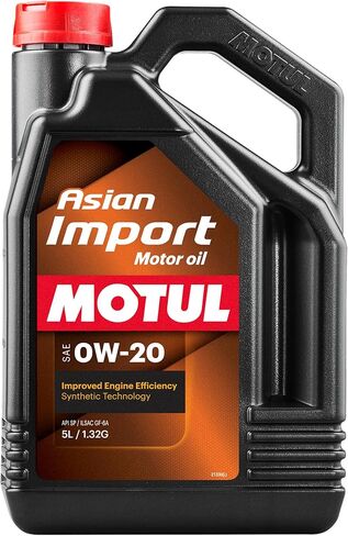 Motul Asian Import 5W20 Synthetic Oil | API SP, ILSAC GF-6A | Supports Fuel Efficiency and Long-Term Engine Protection | Compatible with Honda, Toyota, Nissan, Hyundai, Kia, Subaru | 5L in Saudi Arabia