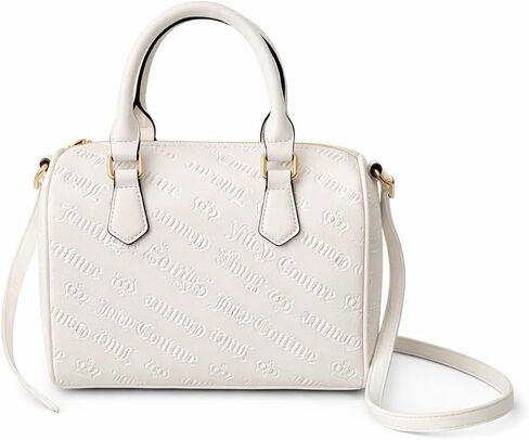 Juicy Couture Women’s Not Your Babe Satchel Logo Embossed Crossbody Handbag with Top Handles & Adjustable Strap in Saudi Arabia