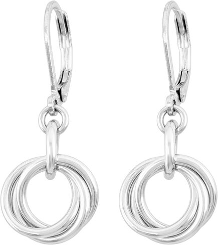 Petite 14K Gold‑Filled Leverback Dangle Earrings - Lightweight Nickel‑Free Hypoallergenic Design - Secure Clasp, USA Crafted, Everyday Dressy Minimalist Design - 1.25" L / 0.75" Drop / 0.5" W in Saudi Arabia