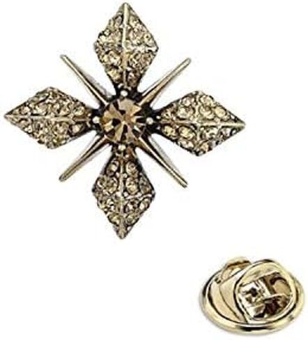 Metmejiao الذهب والفضة الرجال بروش البدلة دبوس مع جوهرة حجر الراين بروش الصدار خمر الصليب طوق دبوس قميص مشبك الإنجليزية طوق كليب دعوى شارة دبوس الذهب in Kuwait