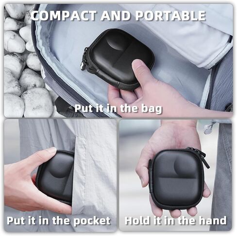 Osmo Nano Carrying Case, Small Portable PU Hard Storage Travel Bag for DJI Osmo Nano, Protective Cover With Carabiner & Wrist Strap Protector Accessories in Saudi Arabia