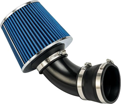 نظام مجموعة مدخل الهواء البارد 4 بوصات من PHILTOP + درع حراري متوافق مع Ford for 1997-2003 F150 4.6/5.4L، 1997-1999 F250 5.4L، 1997-2003 Expedition 4.6L، عالي الأداء، أسود in Kuwait