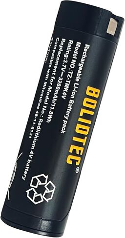 بطارية بديلة 4 فولت 3200 مللي أمبير في الساعة 3 عبوات متوافقة مع بطارية ميلووكي 4 فولت USB مصباح أمامي ريدليثيوم وأدوات ميلووكي الأخرى 48-11-2131 in Kuwait