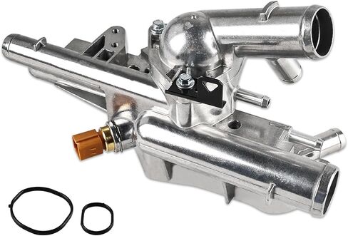 Upgraded Aluminium Engine Coolant Thermostat Housing Replacement for 256002G600 25600-2G600, Thermostat Housing kit Compatible with 2008-2010 Hyundai Sonata/Kia Rondo, 2009-2010 Kia Optima in Saudi Arabia