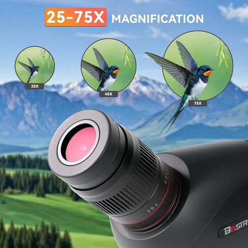 نطاقات تحديد 20-60x82 للتصويب على الهدف مع محول الهاتف لحقيبة حمل حامل ثلاثي الأرجل، نطاقات تحديد للتصويب على الهدف، نطاق رصد مقاوم للماء BAK4 HD للطيور والحياة البرية in Kuwait