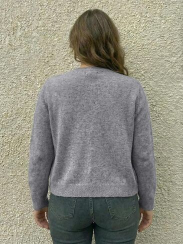 GORGLITTER Women's Plus Size Button Up Sweater Cardigans Fuzzy Crewneck Long Sleeve Knitwear in Saudi Arabia
