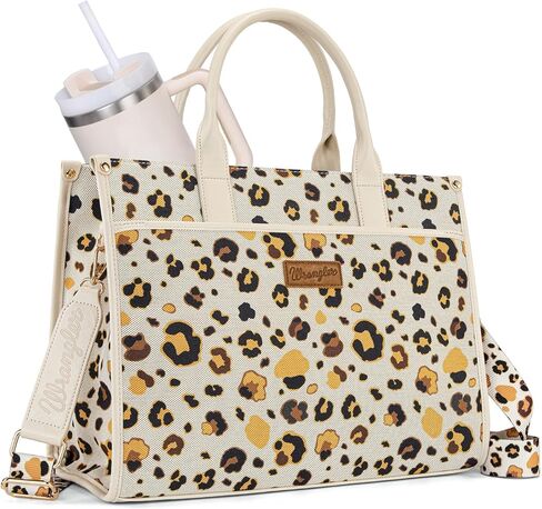 Wrangler 15.6 Inch Laptop Bag Large Tote Bag Work Briefcase Handbag and Purses for Women with Detachable Strap in Saudi Arabia
