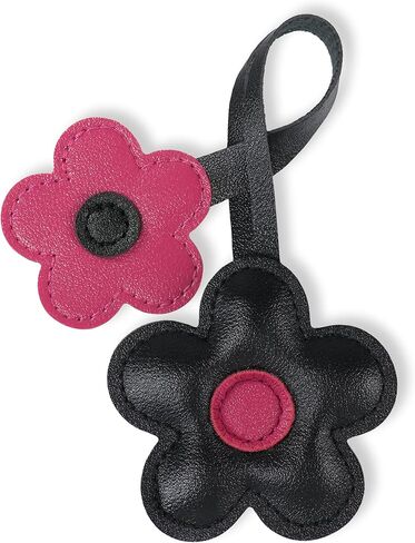 سلسلة مفاتيح Fmeida زهرية من جلد البولي يوريثان للنساء، سلسلة مفاتيح على شكل زهرة لطيفة لحقيبة اليد، والمحفظة، وحقيبة الظهر in Kuwait