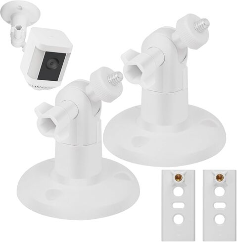 حامل جداري قابل للتعديل بزاوية 360 درجة لبطارية كاميرا Ring Spotlight Cam/Cam Plus/Pro (بطارية)، مناسب للاستخدام الداخلي/الخارجي، زاوية رؤية مثالية لنظام كاميرا المراقبة الخاص بك in Kuwait