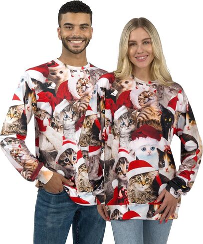 Giggling Getup Ugly Christmas Sweaters 2023، سويت شيرت عيد الميلاد للجنسين، سترة عيد الميلاد المضحكة in Kuwait