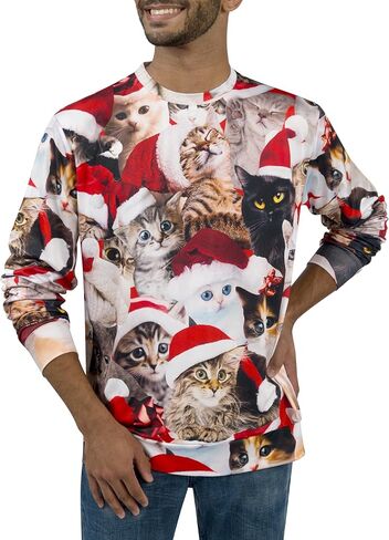 Giggling Getup Ugly Christmas Sweaters 2023، سويت شيرت عيد الميلاد للجنسين، سترة عيد الميلاد المضحكة in Kuwait