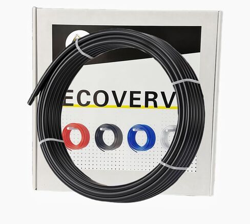 1/4 Inch OD Air Hose Kit, 32.8FT/10M Black PU Airline Tubing with Push-to-Connect Fittings, Compressor Tube Repair Kit for Pneumatic Tools, Air Compressors, Automobiles in Saudi Arabia