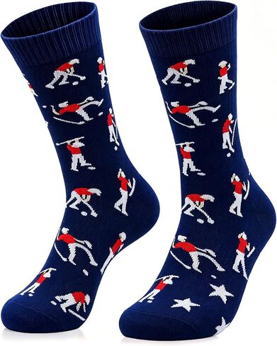 Crew Socks for Men - Funny Casual Sock Patterned Novelty Comfortable Ankle Socks Size 10-13 in Saudi Arabia