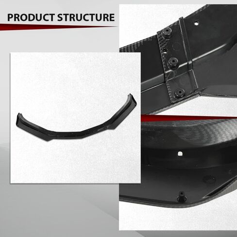 CROSSDESIGN مصد الشفاه الأمامي طراز 1LE متوافق مع موديلات Chevy Camaro LT/LS/RS/SS 2016-2023 (لن يناسب موديلات ZL1 Bumper) ألياف الكربون باللون الأسود in Saudi Arabia