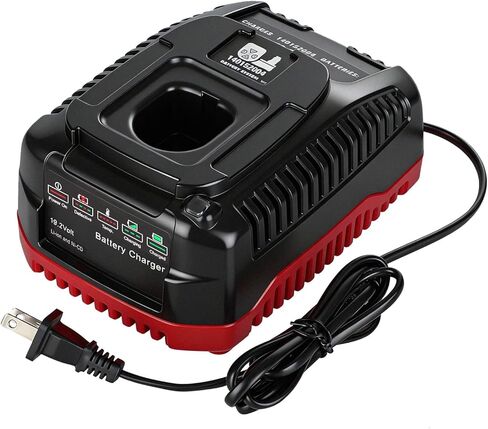 M12 & M18 Battery Charger for Milwaukee, Compatible with 12V/18V Lithium-Ion Batteries, Replacement for 48-59-1808 & 48-59-1812, Dual-Port Rapid Charger with Smart Protection (Tool Only) in Kuwait
