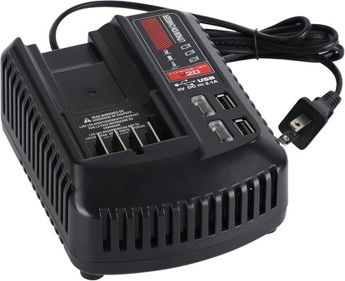 M12 & M18 Battery Charger for Milwaukee, Compatible with 12V/18V Lithium-Ion Batteries, Replacement for 48-59-1808 & 48-59-1812, Dual-Port Rapid Charger with Smart Protection (Tool Only) in Kuwait
