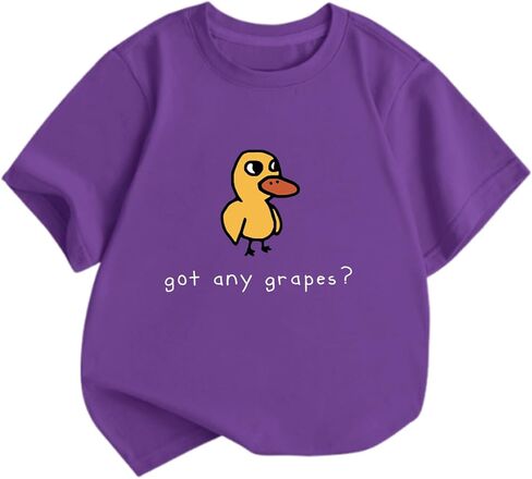 BeWithYou Oversized Cute Duck Shirts for Teens Girls Kawaii Cartoon Graphic Tees Funny Letter Print T-Shirts Casual Tops in Saudi Arabia