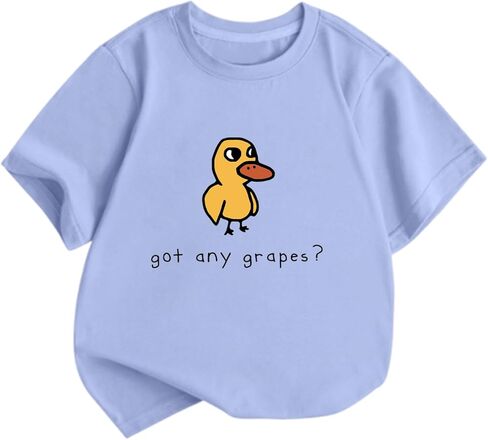 BeWithYou Oversized Cute Duck Shirts for Teens Girls Kawaii Cartoon Graphic Tees Funny Letter Print T-Shirts Casual Tops in Saudi Arabia