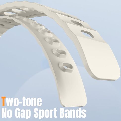 Sport Silicone Band Compatible with Samsung Galaxy Watch 7 6 5 4 FE 40mm 44mm/for Galaxy Watch 6 4 Classic 43mm 47mm 42mm 46mm/Watch 5 Pro 45mm/Active 2, 20mm No Gap Strap for Men Women in Saudi Arabia