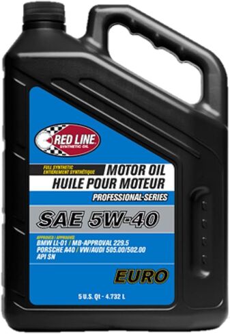 Red Line 12905 Professional Series 5W40 Euro Motor Oil - 5 Quart in Saudi Arabia