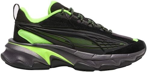 PUMA Kids Boys Carbon Particle Lace Up Sneakers Shoes Casual - Black - Size 6 M in Saudi Arabia