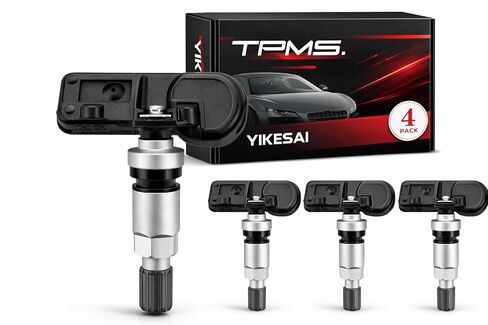 مجموعة مستشعر TPMS من أجهزة استشعار مراقبة ضغط الإطارات 4-433 ميجا هرتز المتوافقة مع كرايسلر وجيب ودودج ورام | استبدل # 56029398AB، 68142397AA in Kuwait