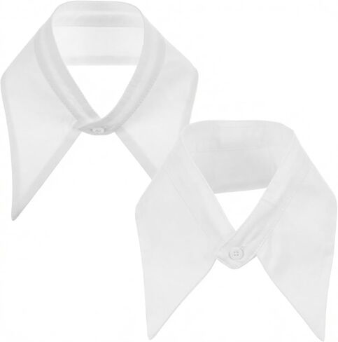 2 Packs Fake Collar Detachable Dickey Collar for Women, Faux False Shirt Collars for Blouse Collared Blouse Half Shirt in Saudi Arabia
