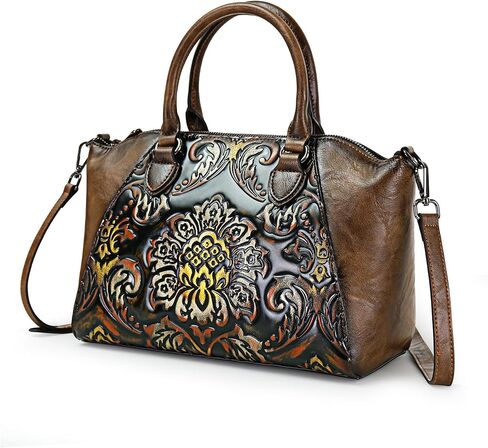 Crossbody Bag For Women Shoulder Bag Purse and Handbag Tote Bag Vintage Embossing Pattern in Saudi Arabia