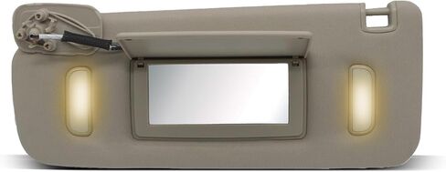 Gray Sun Visor Driver Left Side W/Light Compatible with Suburban 1500 2500 Tahoe Sierra Yukon XL Escalade 2007-2014 22850306 22850310 in Kuwait
