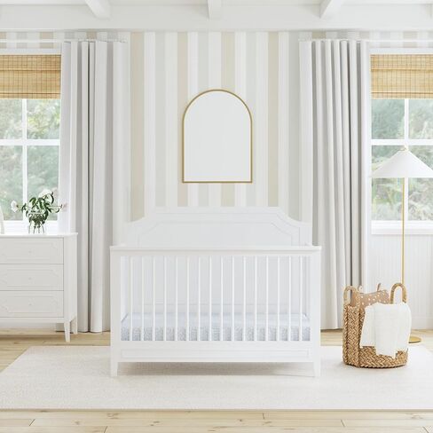 Davinci Chloe Regency 4-in-1 Convertible Crib in Walnut, Greenguard Gold Certified in Saudi Arabia