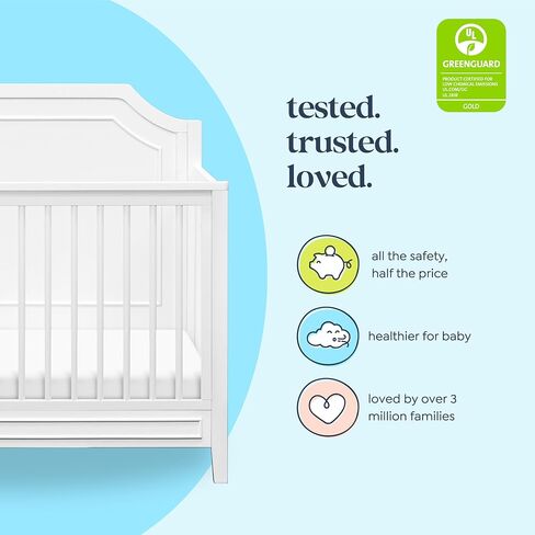 Davinci Chloe Regency 4-in-1 Convertible Crib in Walnut, Greenguard Gold Certified in Saudi Arabia
