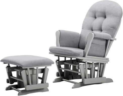 Angel Line Grayson Glider and Ottoman, Espresso w/Chocolate Cushion in Saudi Arabia
