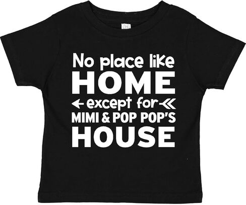 تي شيرت Inktastic No Place Like Home باستثناء تي شيرت Mimi's & Pop Pop's House للأطفال الصغار in Kuwait