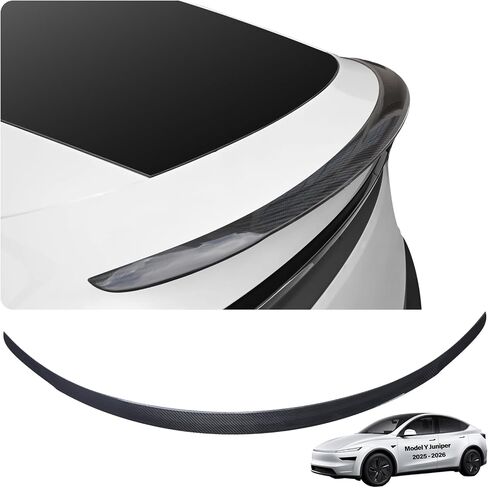 لـ Tesla جناح سبويلر خلفي موديل Y Juniper Refresh Accessories 2025 2026 مجزأة شفة خلفية سبويلر خارجي من ألياف الكربون محكم ماتي ABS الخلفي الجذع الشفاه مظهر رياضي أطقم التصميم in Kuwait