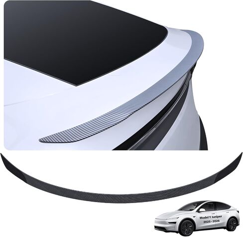 لـ Tesla جناح سبويلر خلفي موديل Y Juniper Refresh Accessories 2025 2026 مجزأة شفة خلفية سبويلر خارجي من ألياف الكربون محكم ماتي ABS الخلفي الجذع الشفاه مظهر رياضي أطقم التصميم in Kuwait